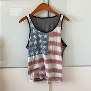 American eagle American flag tank top